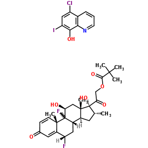 特戊酸氟地塞米松-碘氯羥喹結(jié)構(gòu)式_52932-94-2結(jié)構(gòu)式