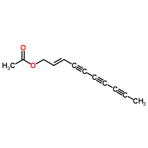 (E)-2-癸烯-4,6,8-三炔-1-醇乙酸酯結(jié)構(gòu)式_52940-10-0結(jié)構(gòu)式