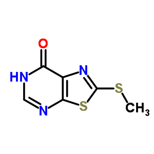 Thiazolo[5,4-d]pyrimidin-7(4h)-one, 2-(methylthio)- Structure,52948-43-3Structure