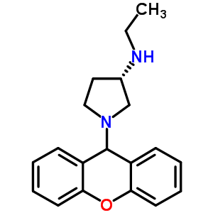 (3S)-n-乙基-1-(9h-氧雜蒽-9-基)-3-吡咯烷胺結(jié)構(gòu)式_52963-47-0結(jié)構(gòu)式