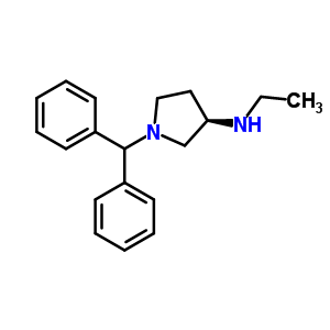 (3R)-1-(diphenylmethyl)-n-ethyl-3-pyrrolidinamine Structure,52963-49-2Structure