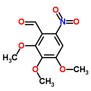 2,3,4-Trimethoxy-6-nitrobenzaldehyde Structure,52978-83-3Structure