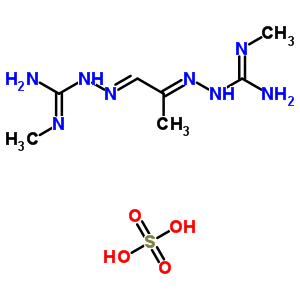 2-Methyl-1-[[(1z)-1-[(n-methylcarbamimidoyl)hydrazinylidene]propan-2-ylidene]amino]guanidine Structure,52985-66-7Structure