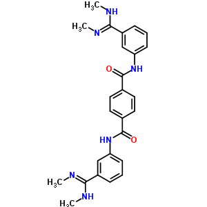 N,n-bis[3-(n,n-dimethylcarbamimidoyl)phenyl]benzene-1,4-dicarboxamide Structure,5300-72-1Structure