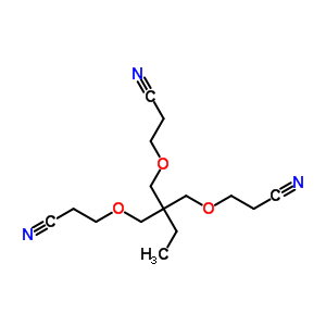 3,3’-[[2-[(2-Cyanoethoxy)methyl ]-2-ethyl-1,3-propanediyl ]bis(oxy)]bis[propanenitrile] Structure,53067-27-9Structure