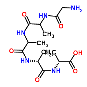 Gly-ala-ala-d-ala-d-ala Structure,53093-86-0Structure