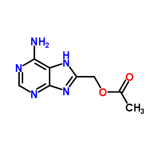 1H-purine-8-methanol ,6-amino-,acetate (ester) Structure,53130-86-2Structure