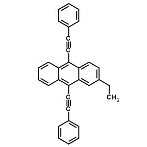 9,10-Bis(penylethynyl)-2-ethylanthracene Structure,53158-83-1Structure