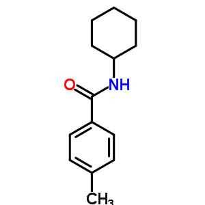 N-cyclohexyl-4-methyl-benzamide Structure,53205-68-8Structure