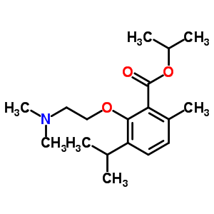 3-[2-(Dimethylamino)ethoxy]-p-cymene-2-carboxylic acid isopropyl ester Structure,53206-73-8Structure