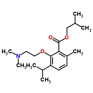 3-[2-(Dimethylamino)ethoxy]-p-cymene-2-carboxylic acid isobutyl ester Structure,53206-74-9Structure