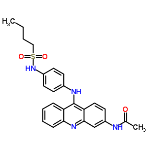 N-[p-[(3-acetylamino-9-acridinyl)amino]phenyl ]-1-butanesulfonamide Structure,53222-01-8Structure