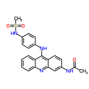 N-[4-(3-acetylamino-9-acridinylamino)phenyl ]methanesulfonamide Structure,53222-14-3Structure