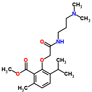 3-[3-(Dimethylamino)propylcarbamoylmethoxy]-p-cymene-2-carboxylic acid methyl ester Structure,53251-87-9Structure