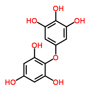 2-(3,4,5-Trihydroxyphenoxy)benzene-1,3,5-triol Structure,53254-99-2Structure