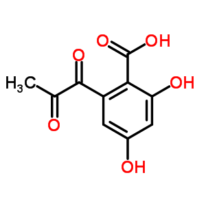 2,4-Dihydroxy-6-(1,2-dioxopropyl)benzoic acid Structure,53279-32-6Structure