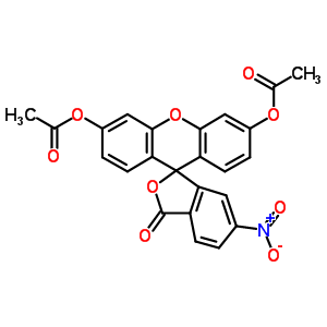 3’,6’-Bis(acetyloxy)-6-nitrospiro[isobenzofuran-1(3h),9’-[9h]xanthen]-3-one Structure,53299-21-1Structure