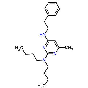 2-(Dibutylamino)-6-methyl-4-(2’’phenylethylamino)pyrimidine Structure,53305-50-3Structure