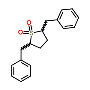 Thiophene,tetrahydro-2,5-bis(phenylmethyl)-, 1,1-dioxide Structure,53339-86-9Structure