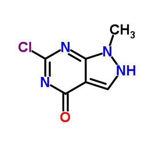 6-Chloro-1-methyl-1h-pyrazolo[3,4-d]pyrimidin-4(7h)-one Structure,5334-35-0Structure