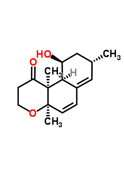 2,3,4A,8,9,10,10aβ,10b-八氫-10α-羥基-4aβ,8β,10bβ-三甲基-1H-萘并[2,1-b]吡喃-1-酮結(jié)構(gòu)式_53342-17-9結(jié)構(gòu)式