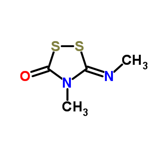 4-Methyl-5-methylimino-1,2,4-dithiazolidin-3-one Structure,5338-81-8Structure