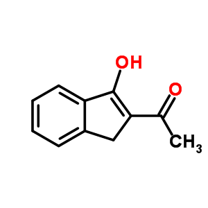 2,3-Dihydro-2-(1-hydroxyethylidene)-1h-inden-1-one Structure,53394-96-0Structure