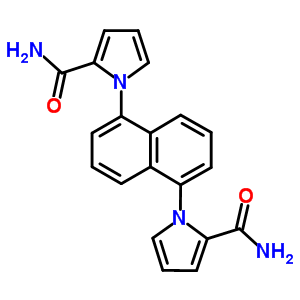 1H-pyrrole-2-carboxamide,1,1-(1,5-naphthalenediyl)bis- Structure,53413-91-5Structure