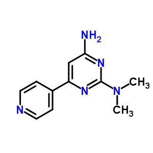 2,4-Pyrimidinediamine,n2,n2-dimethyl-6-(4-pyridinyl)- Structure,53434-95-0Structure