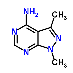 1H-pyrazolo[3,4-d]pyrimidin-4-amine, 1,3-dimethyl- Structure,5346-58-7Structure