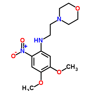 4-Morpholineethanamine, n-(4,5-dimethoxy-2-nitrophenyl)- Structure,53486-20-7Structure