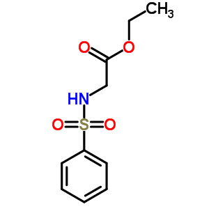 ((苯基磺?；?氨基)乙酸乙酯結(jié)構(gòu)式_5349-15-5結(jié)構(gòu)式