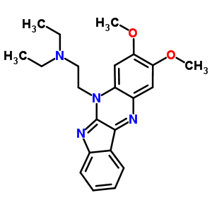 5H-indolo(2,3-b)quinoxaline-5-ethanamine, n,n-diethyl-2,3-dimethoxy-, hydrate Structure,53493-63-3Structure