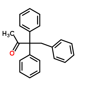 3,3,4-三苯基丁烷-2-酮結(jié)構(gòu)式_5350-79-8結(jié)構(gòu)式