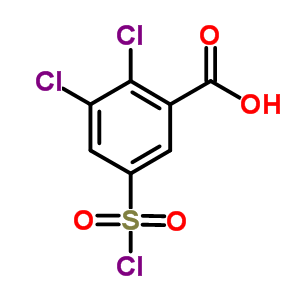 2,3-Dichloro-5-(chlorosulfonyl)benzoic acid Structure,53552-95-7Structure