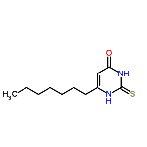 6-Heptyl-2-sulfanylidene-1h-pyrimidin-4-one Structure,53554-46-4Structure