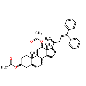 3,12-Diacetoxy-bis-nor-cholanyldiphenylethylene Structure,53608-88-1Structure