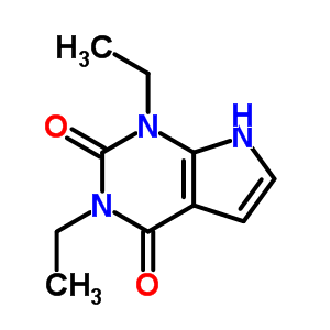 1,3-Diethyl-1h-pyrrolo[2,3-d]pyrimidine-2,4(3h,7h)-dione Structure,53680-92-5Structure