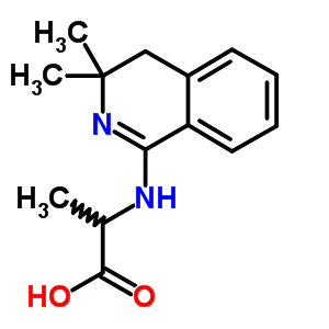 2-(3,3-Dimethyl-3,4-dihydro-isoquinolin-1-yl-amino)-propionic acid Structure,537049-19-7Structure