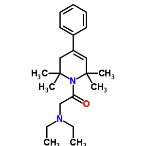 1,2,3,6-Tetrahydro-1-(n,n-diethylglycyl)-4-phenyl-2,2,6,6-tetramethylpyridine Structure,53725-52-3Structure