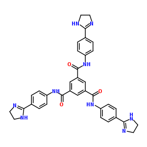 N1,n3,n5-tris[4-(4,5-dihydro-1h-imidazol-2-yl)phenyl]benzene-1,3,5-tricarboxamide Structure,5373-31-9Structure