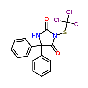 5,5-Diphenyl-3-(trichloromethylthio)hydantoin Structure,53743-19-4Structure