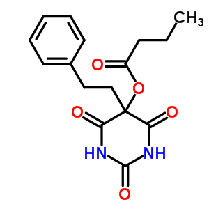 5-Butyryloxy-5-(α-methylbenzyl)barbituric acid Structure,53761-09-4Structure