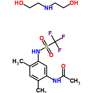 N-[2,4-dimethyl-5-(trifluoromethylsulfonylamino)phenyl ]acetamide: 2-(2-hydroxyethylamino)ethanol Structure,53780-36-2Structure