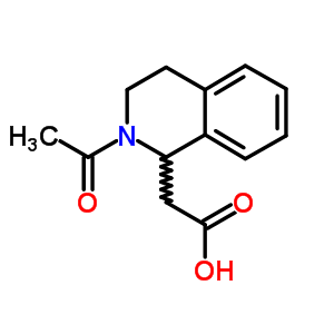 (2-Acetyl-1,2,3,4-tetrahydroisoquinolin-1-yl)acetic acid Structure,53921-74-7Structure