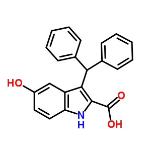 3-Benzhydryl-5-hydroxy-1h-indole-2-carboxylic acid Structure,53924-10-0Structure