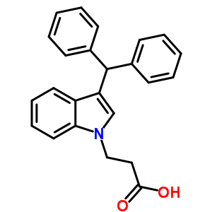 3-(3-Benzhydrylindol-1-yl)propanoic acid Structure,53924-17-7Structure