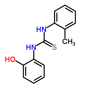 Thiourea,n-(2-hydroxyphenyl)-n-(2-methylphenyl)- Structure,5393-63-5Structure