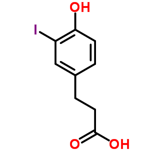 3-(4-Hydroxy-3-iodophenyl)propionic acid Structure,53937-19-2Structure