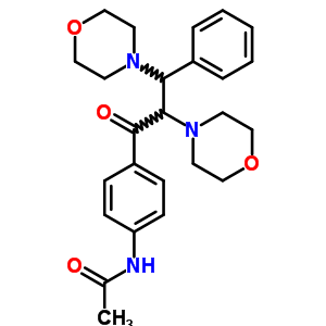 Acetamide,n-[4-(2,3-di-4-morpholinyl-1-oxo-3-phenylpropyl)phenyl]- Structure,5394-69-4Structure